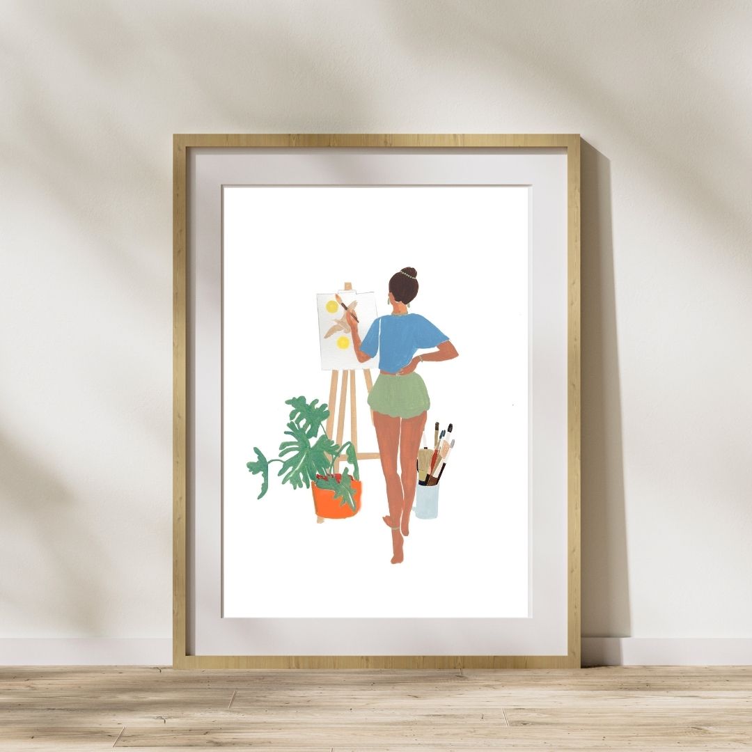 Tarsila print in cotton paper