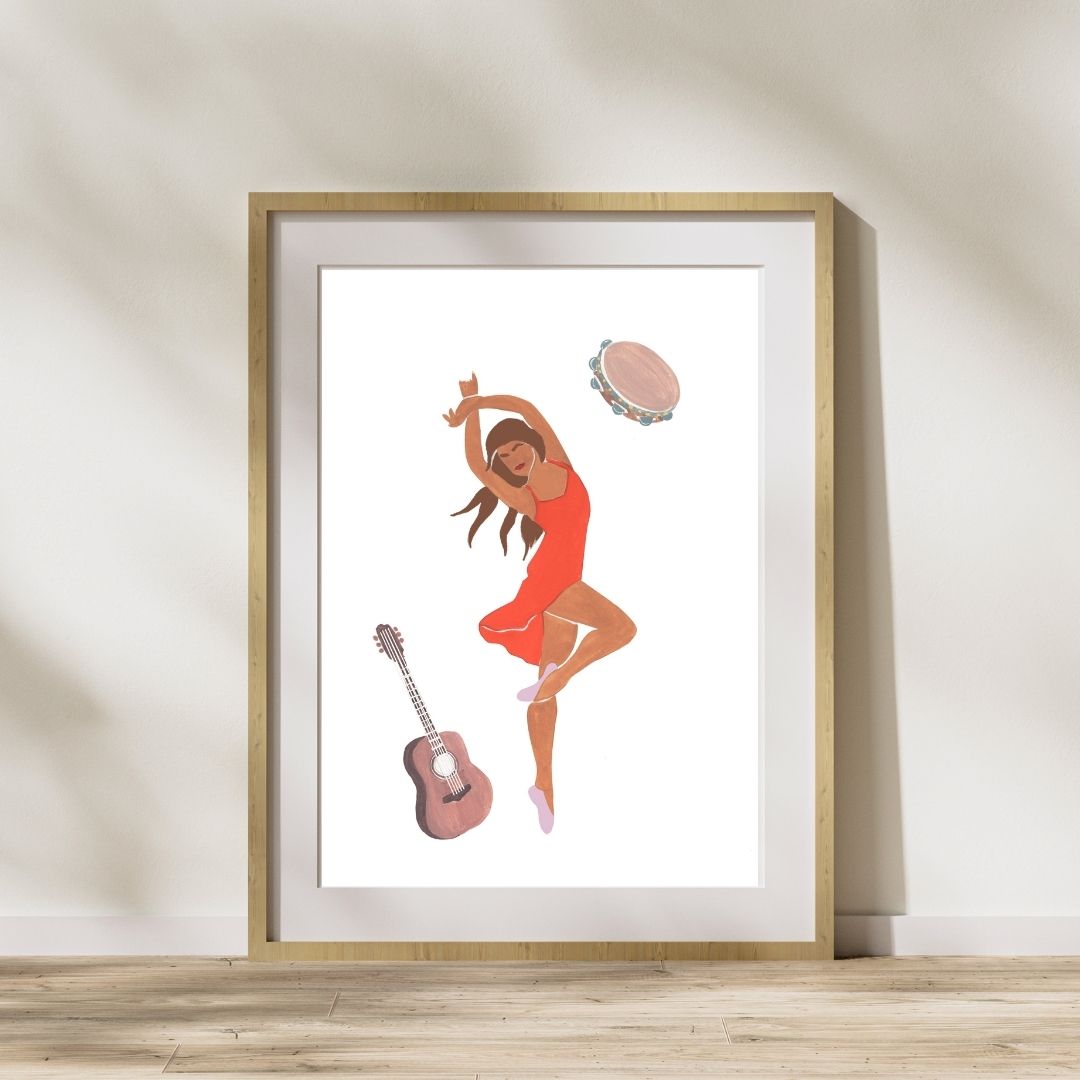 Samba print in cotton paper
