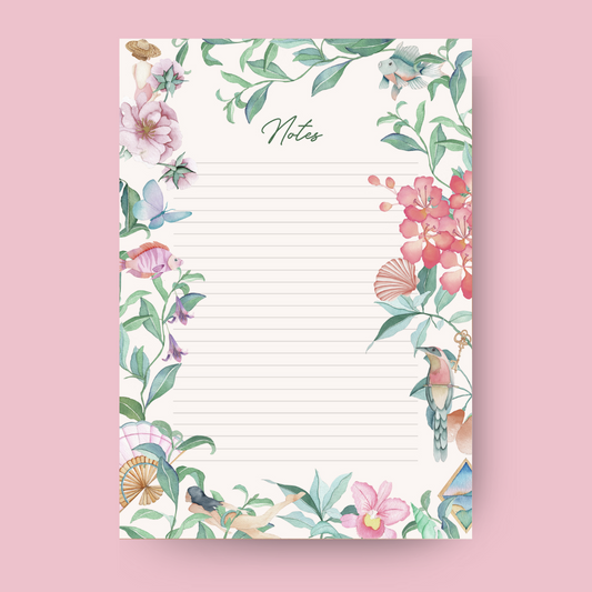 A5 beige notepad - 50 pages