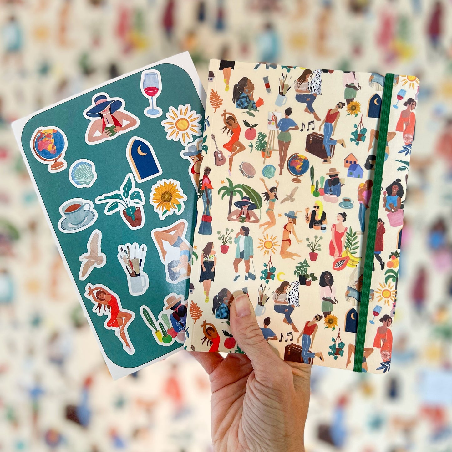 Notebooks with stickers sheet (soft cover)