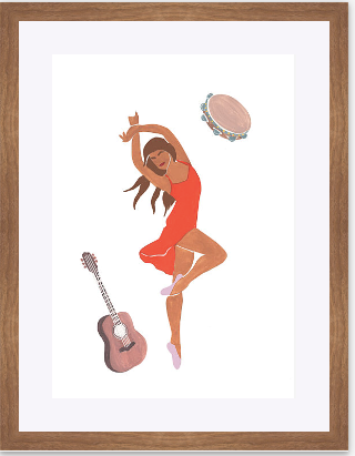 Samba print in cotton paper